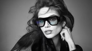 Kaia Gerber wearing Snap Specs