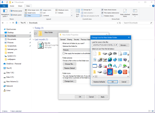 Select Icon Folder on Windows 10