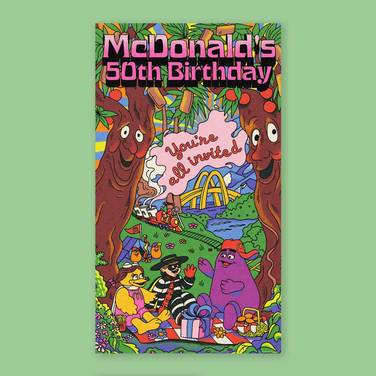 McDonald's retro 50th birthday ads