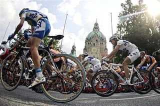 The Tour of Germany peloton in Hannover