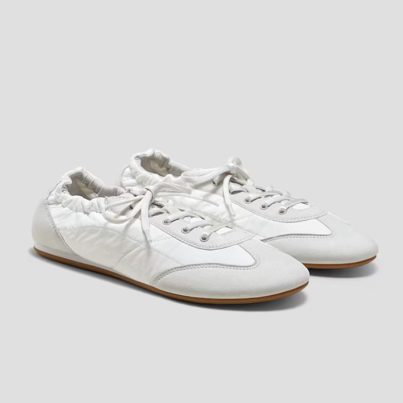 white grey sneakers