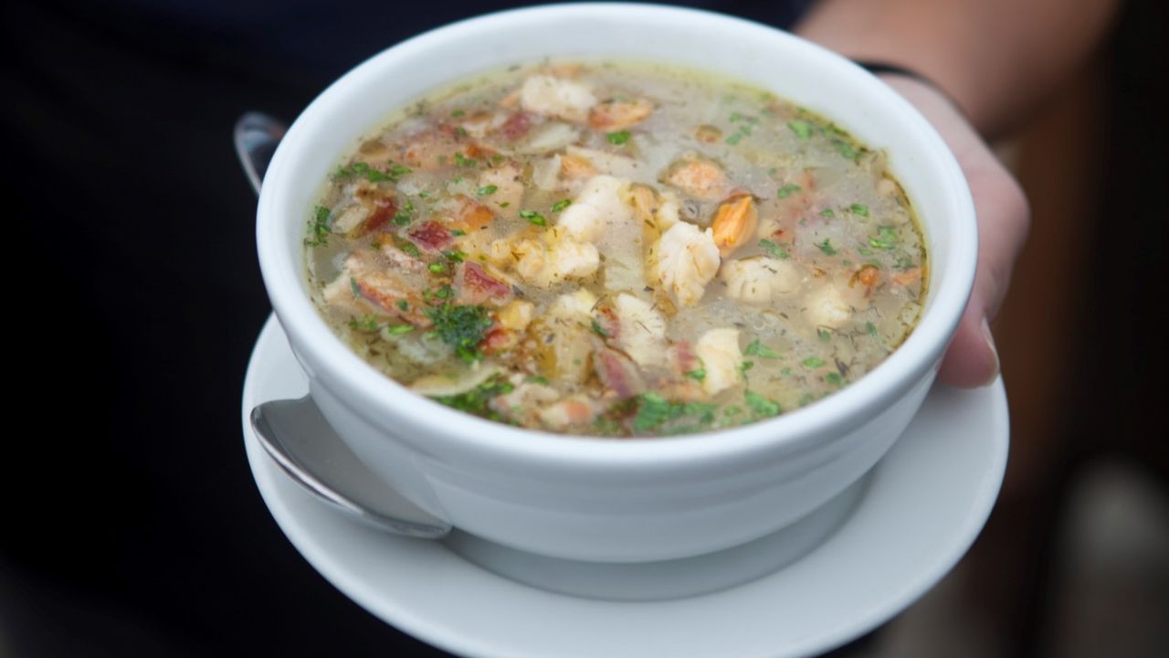 Clam chowder by Matunuck Oyster Bar in Rhode Island