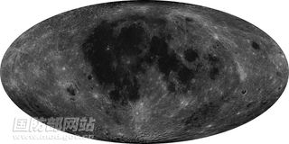 This complete high-resolution map of the moon taken by China's Chang'e 2 lunar orbiter was unveiled on Feb. 6, 2012.