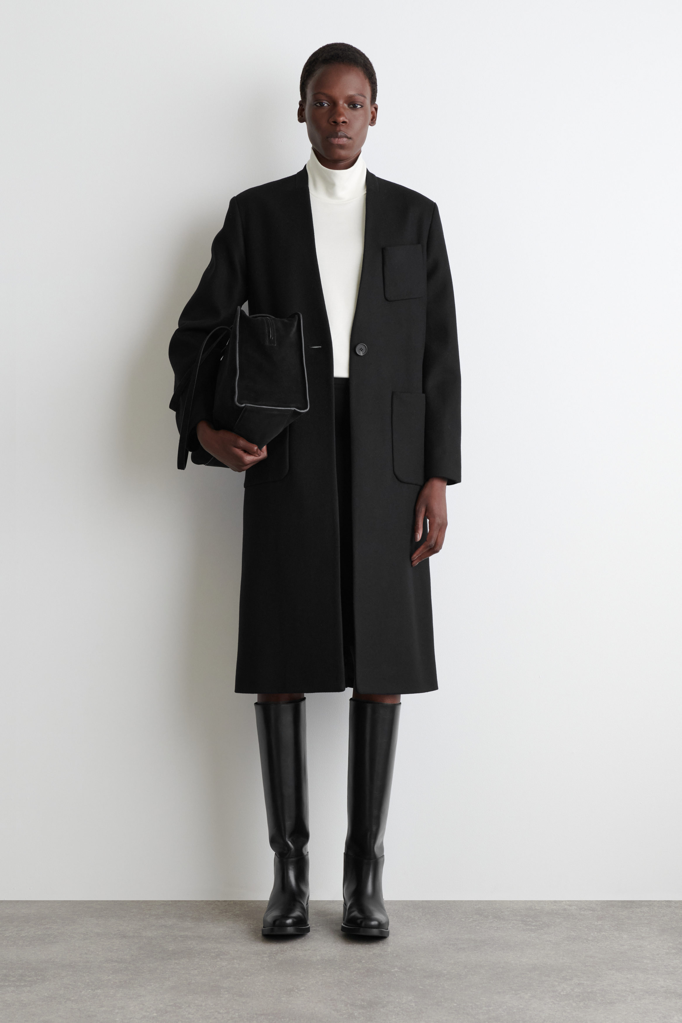 Leather Knee-High Boots