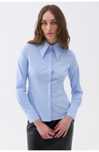 Fitted Button-Up Shirt