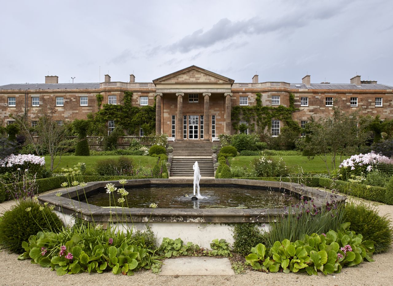 Hillsborough Castle, Co. Down. The home of the Secretary of State for Northern Ireland. House and garden. The garden portico added to the south of the house in 1840. Photograph: Paul Highnam/Country Life Picture Library OVERS