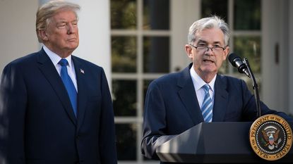 Donald Trump and Jerome Powell 