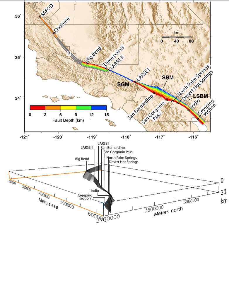 San Andreas Fault, earthquake, fault line