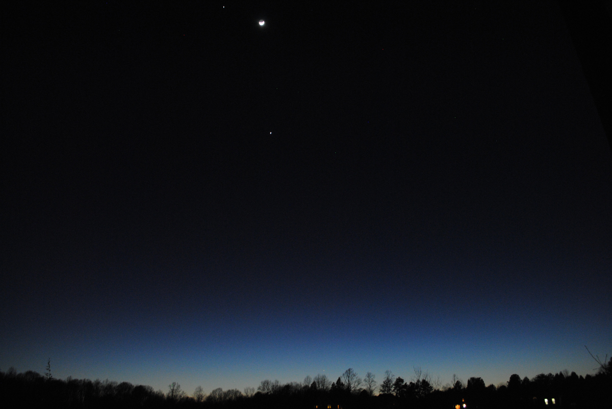 Jupiter, Venus, Moon and Mercury