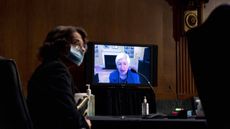 Janet Yellen, President-Elect Joe Biden's nominee for Treasury secretary, talks to Congress via video during a confirmation hearing