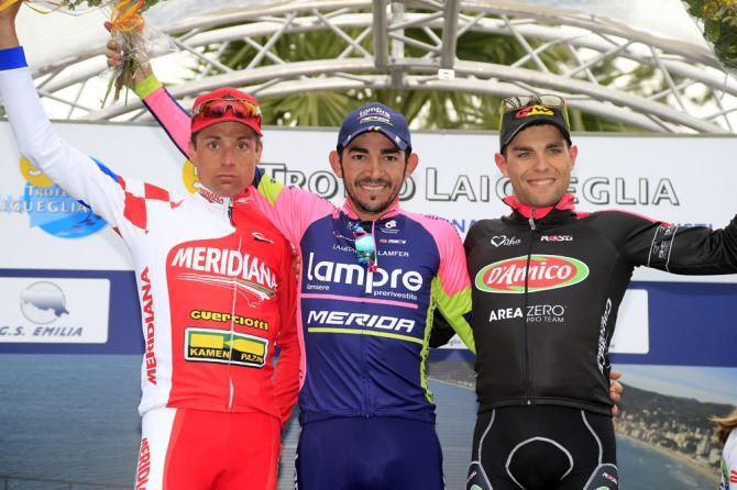 On the podium at the Trofeo Laigueglia 2014