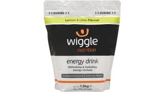 A bulk bag of Wiggle Nutrition energy drink powder