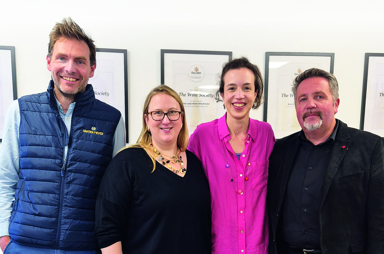 Pierre Charon, Sarah Knowles MW, Ines Salpico and Nicolas Jaeger
