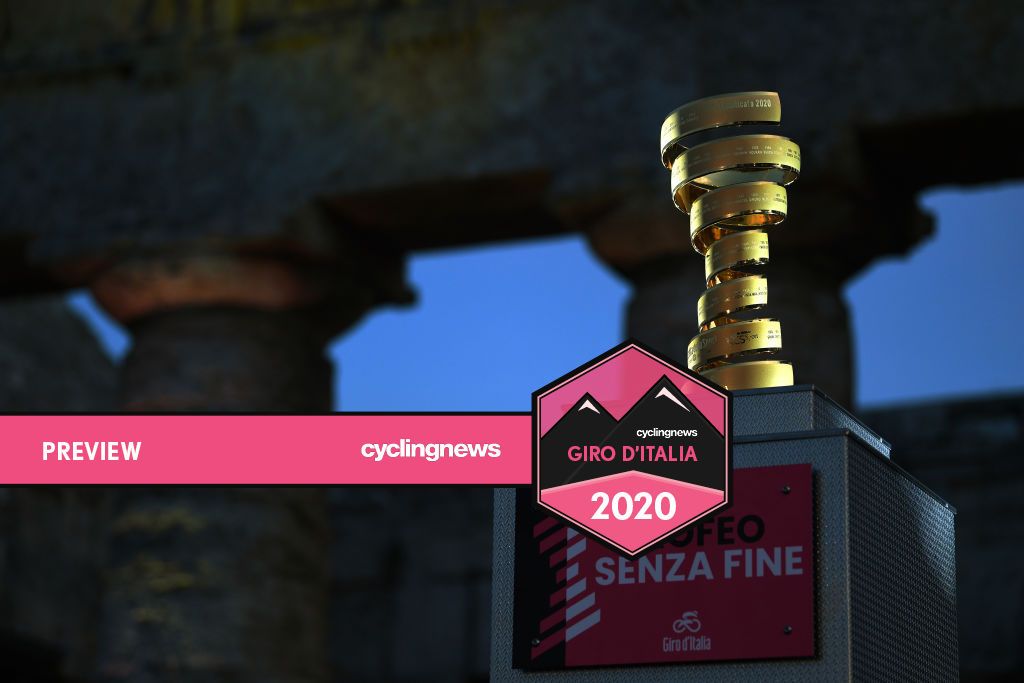 The trophy during the 103rd Giro d&#039;Italia 2020 Team Presentation in Archaeological Park of Segesta in Palermo City