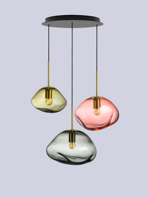 Crystal Stone Sunstone Chandelier Light