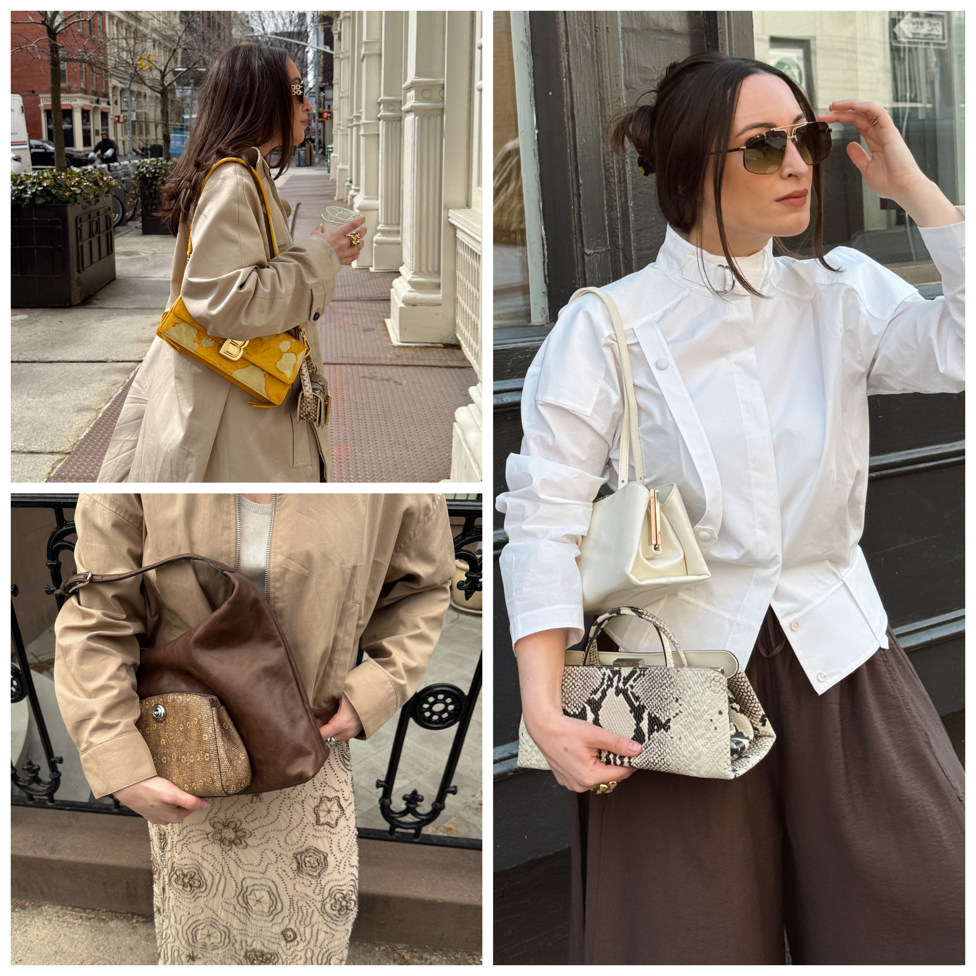 Bella Gerard wearing double bags