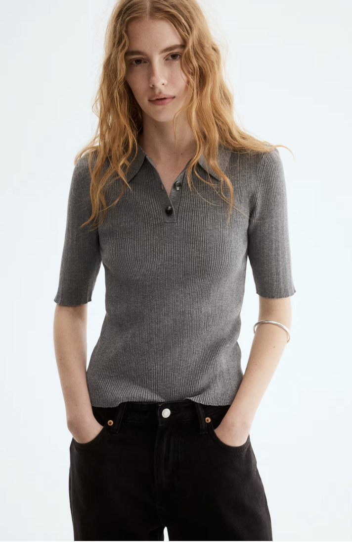 H&amp;amp;M, Pointelle-Knit Top
