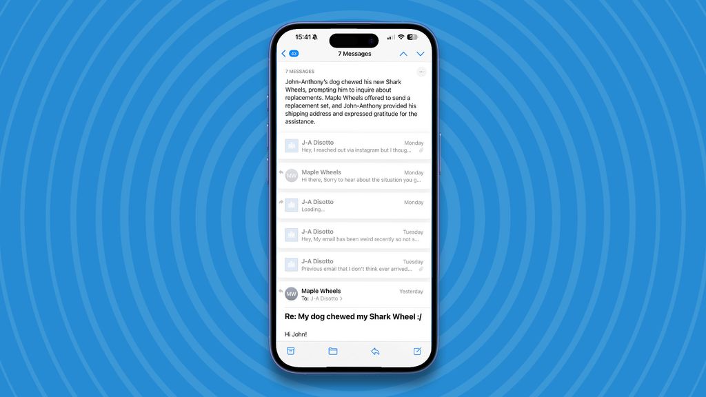 My inbox was a mess, but iOS 18.2 has revolutionized the Mail app