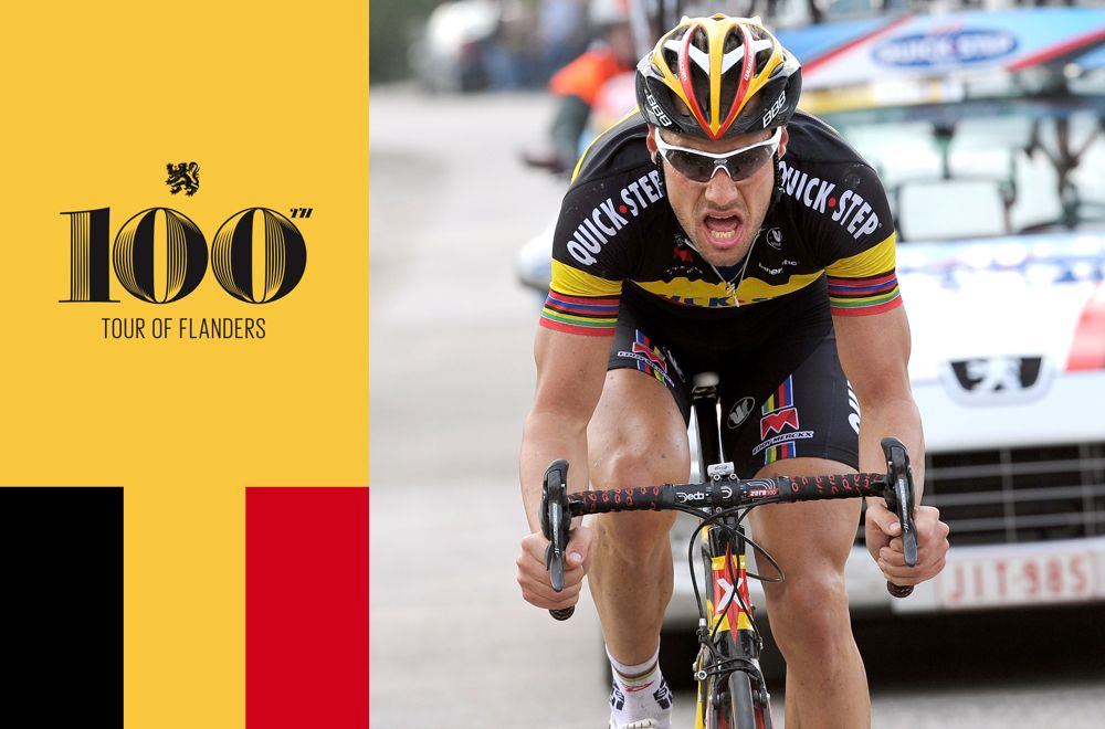 Tom Boonen in action at the Tour of Flanders
