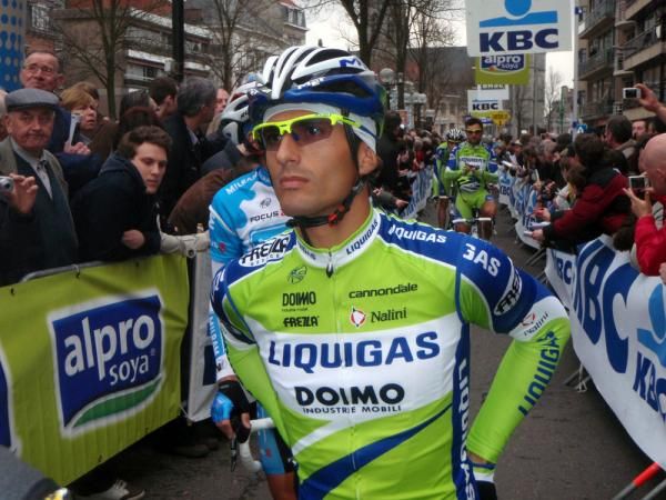 Daniele Bennati (Liquigas) gets ready to go