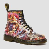 1460 CBGB Printed leather ankle boots: