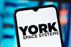 York Space Systems logo is seen displayed on a smartphone screen