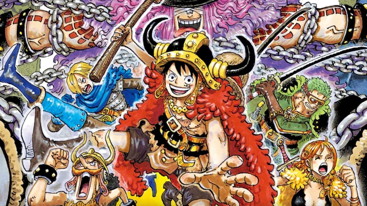 Luffy and the gang on the cover of One Piece Vol. 111