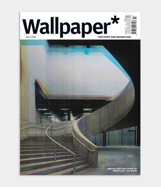 Photographer Wolfgang Tillmans photograph of Tate Modern for Wallpaper* Magazine cover design for July 2016 issue