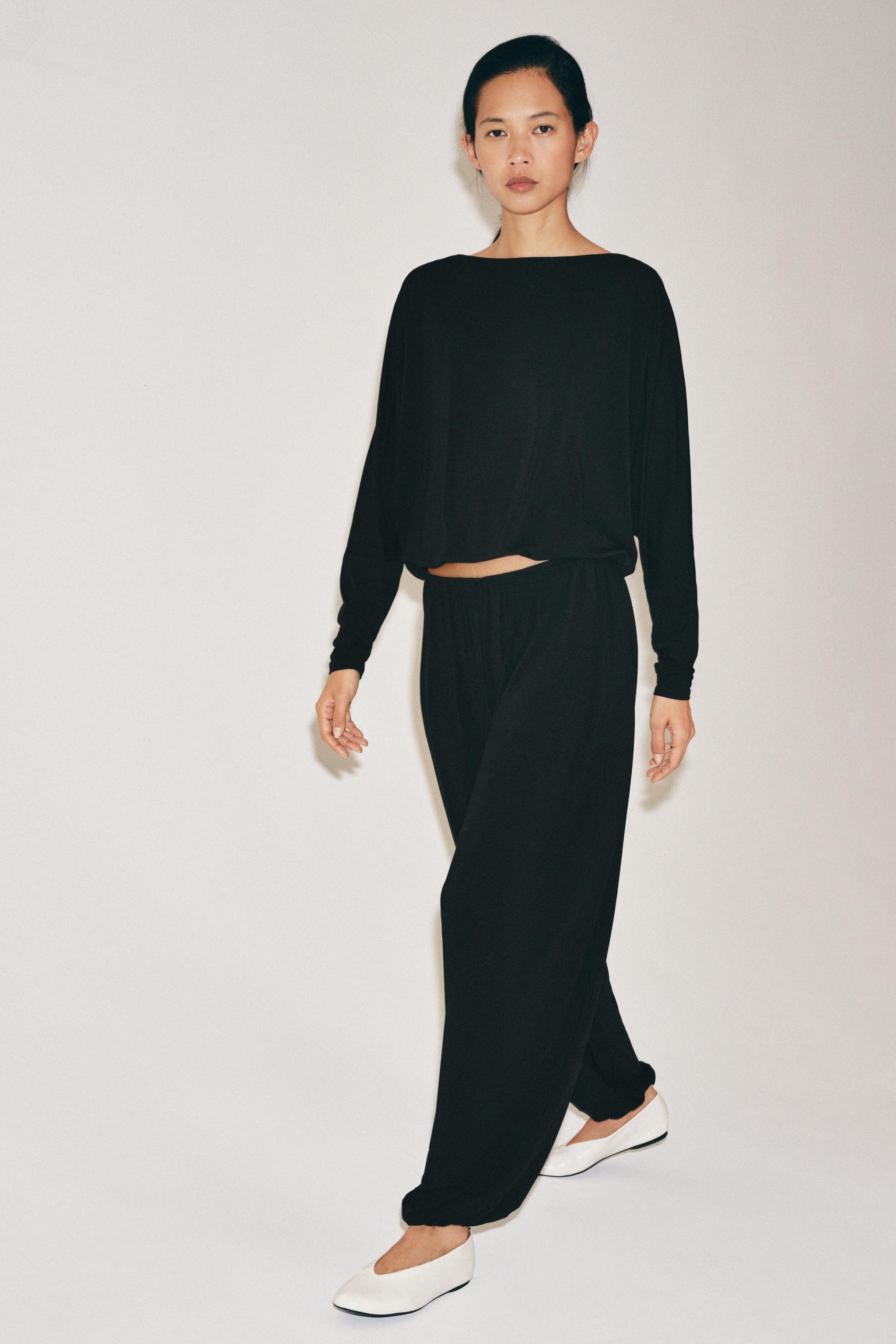 Balloon Trousers - Black - S