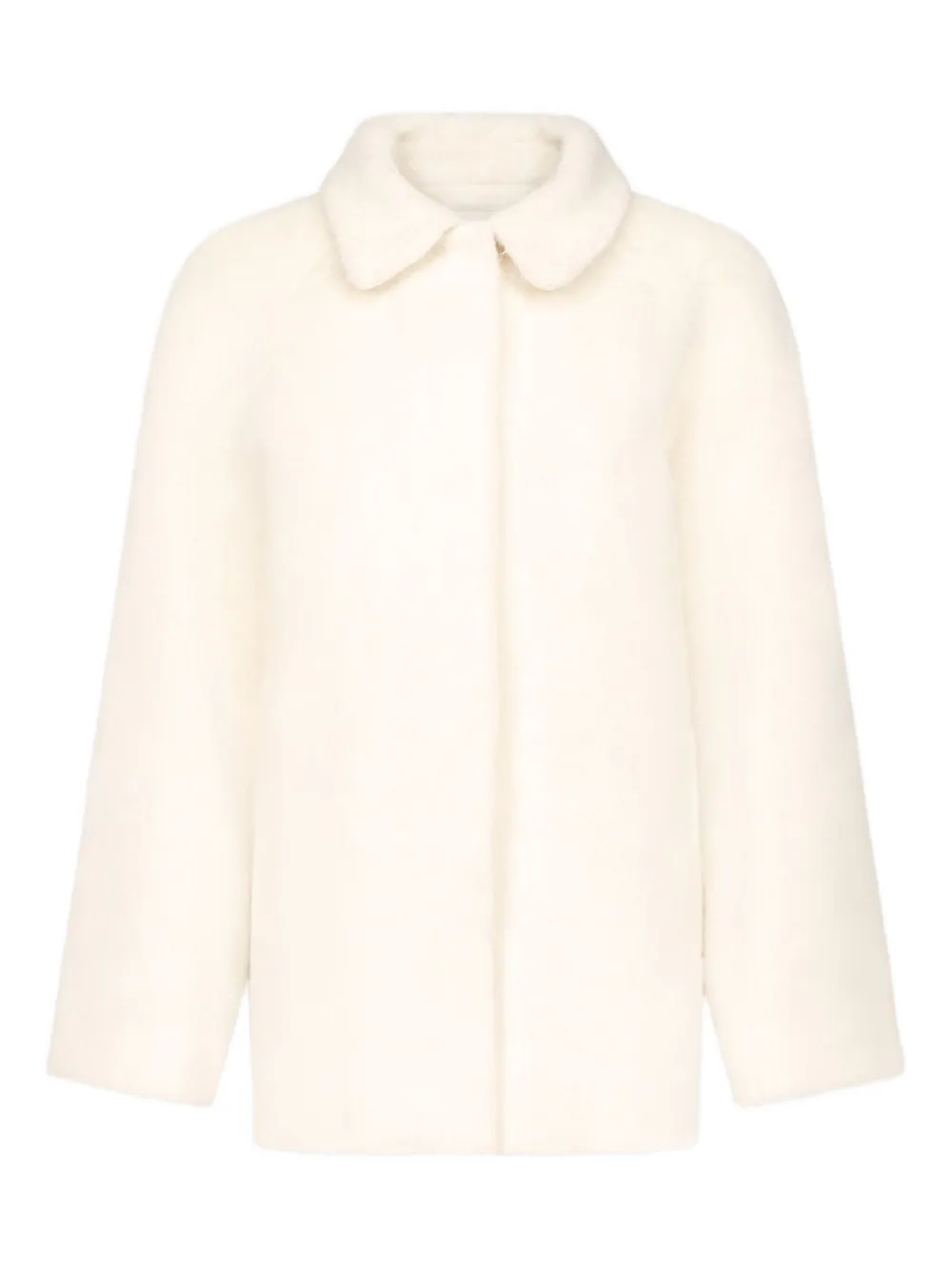 Loulou De Saison Jakob Spread-Collar Alpaca Coat | 36