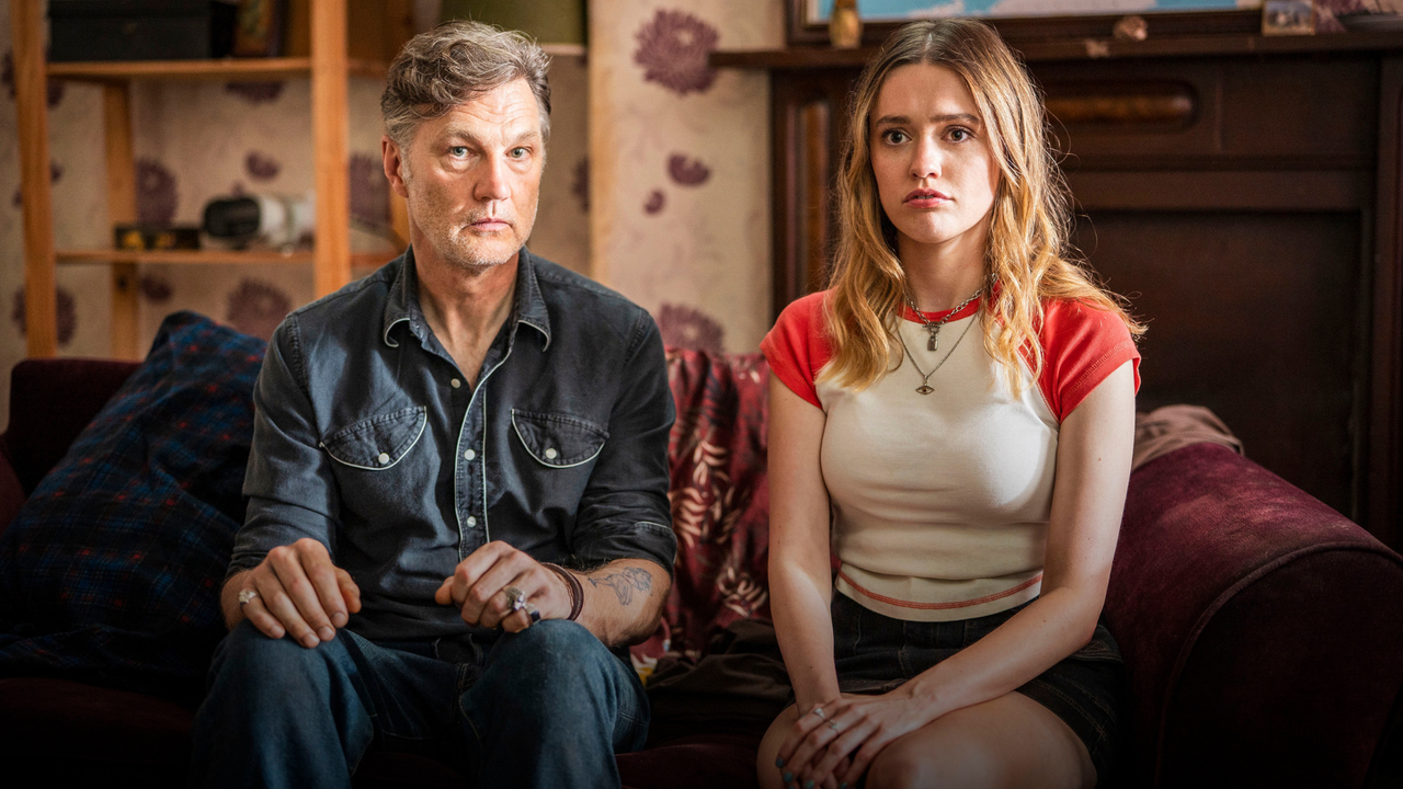 Aimee Lou Wood and David Morrissey in BBC Three&#039;s Daddy Issues 