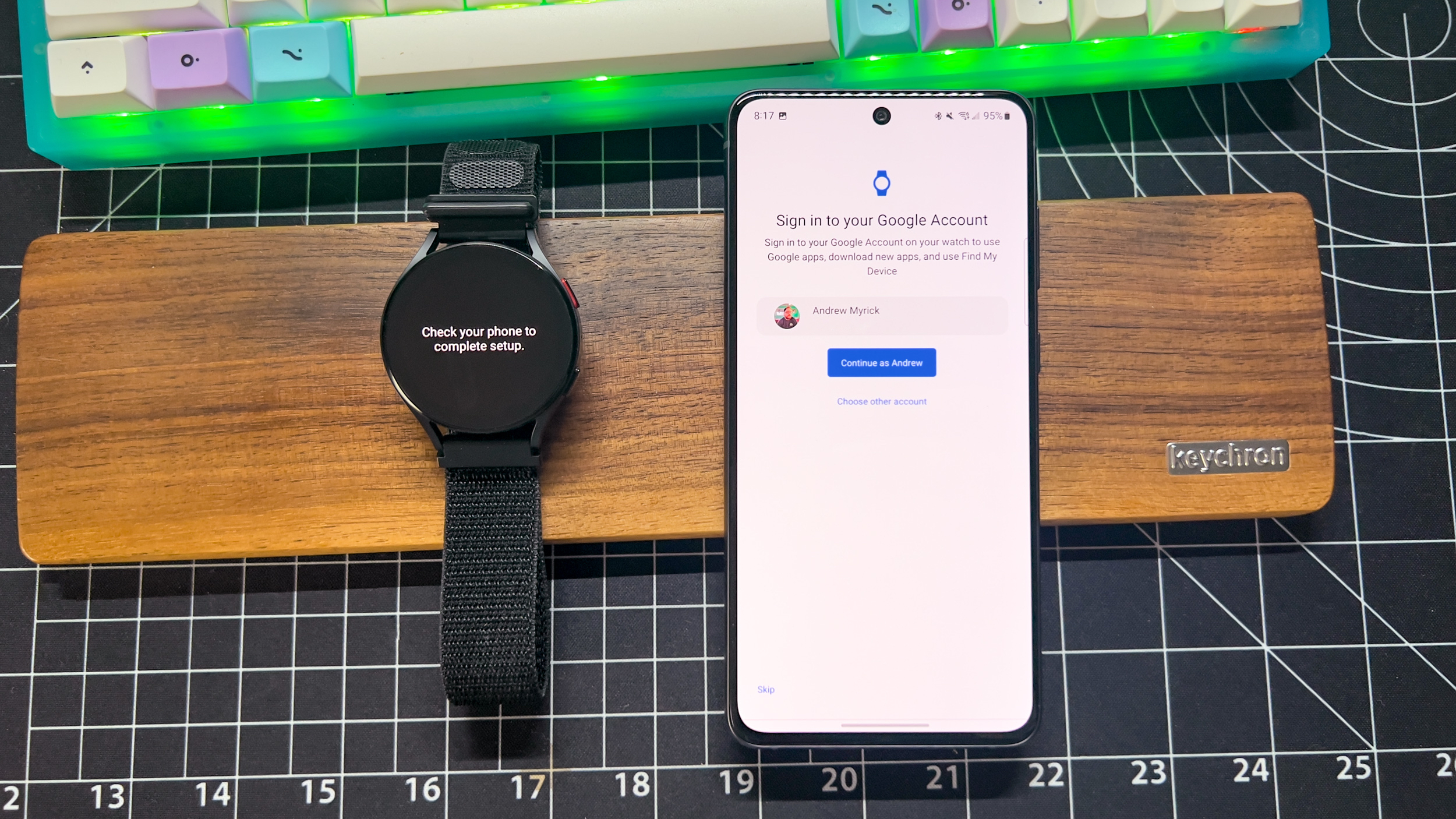 Sync Google account from Galaxy S21 FE to Galaxy Watch 5