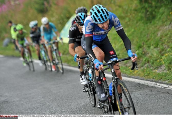 Ryder Hesjedal (Garmin-Sharp) giving it his all