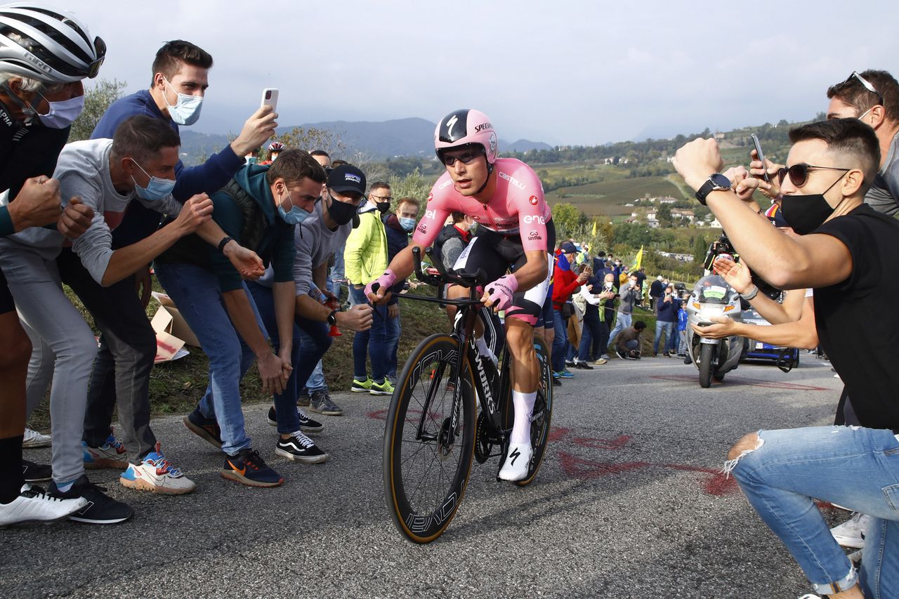 Giro dItalia 2020 103th Edition 14th stage Conegliano Valdobbiadene 341kmm 17102020 Joao Almeida POR Deceuninck Quick Step photo Roberto BettiniBettiniPhoto2020