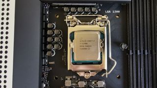 Intel i7-11700K installed into the NZXT Z590 Motherboard