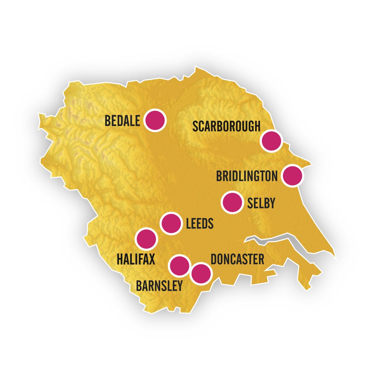 2019 Tour de Yorkshire host towns