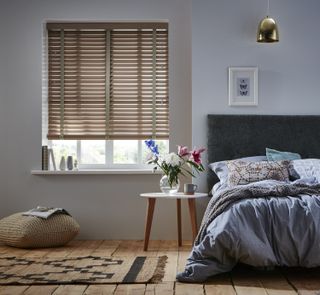 Bespoke Wood Venetian blind in Caroba, from £118 for W61cm x L61cm, including fitting, Apollo Blinds.