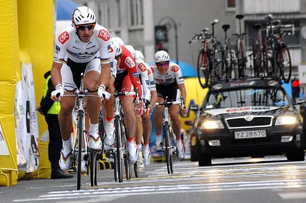 Olympic Champion Fabian Cancellara leads CSC-Saxo Bank on its winning run in the Tour de Pologne
