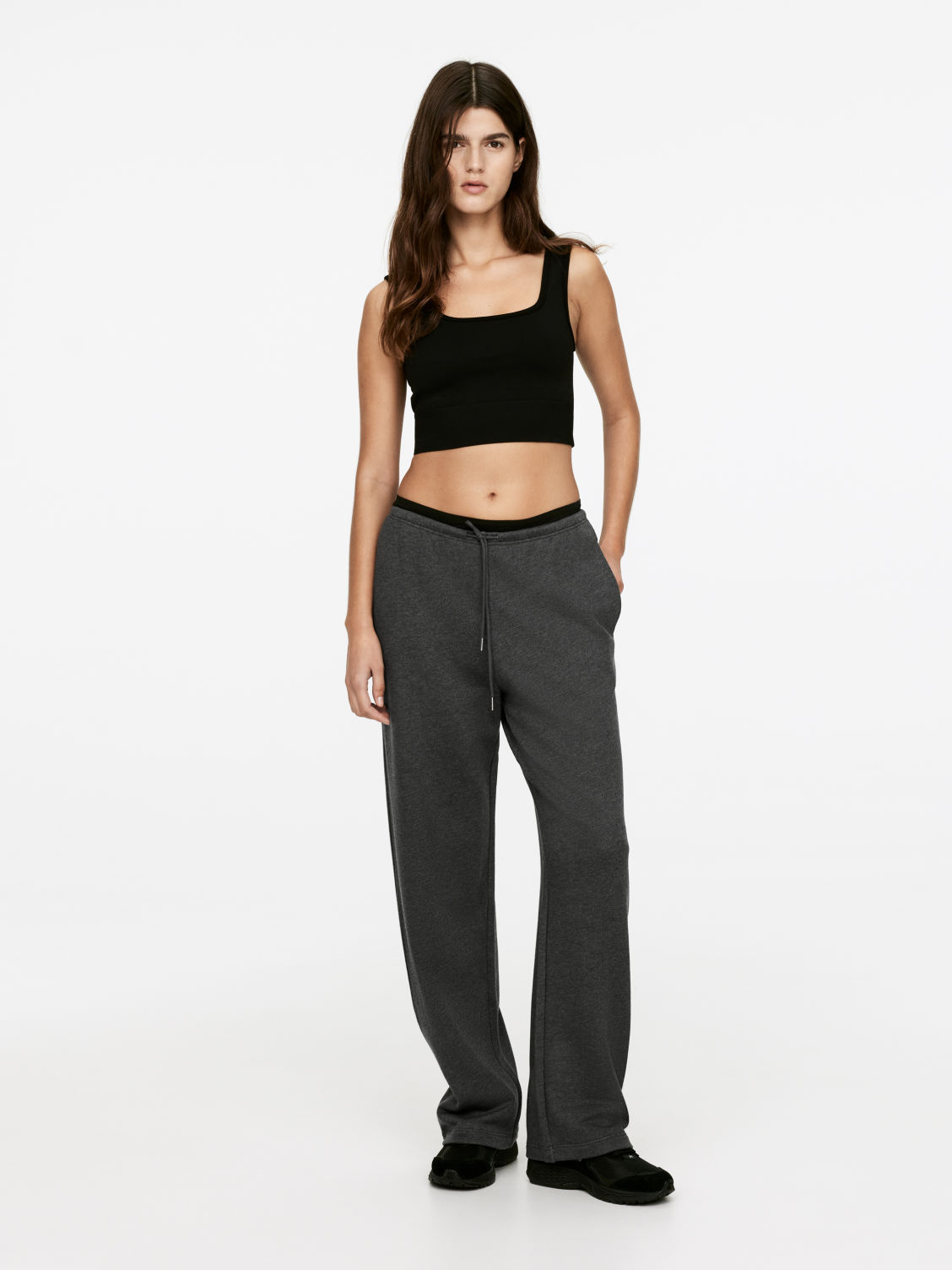 Wide-Leg Sweatpants