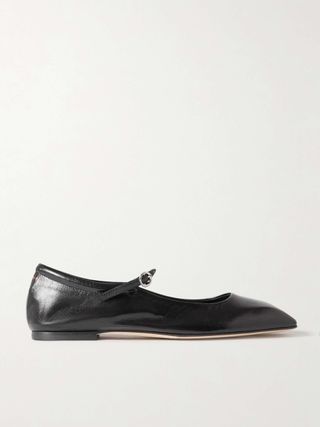 Uma Leather Mary Jane Ballet Flats