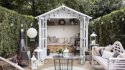 she shed ideas: summerhouse festoon lights