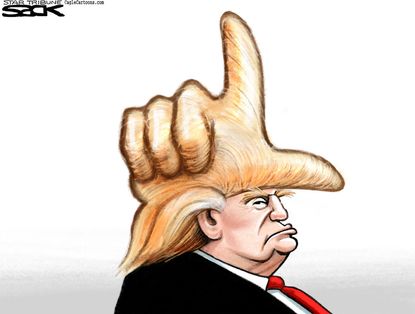 Political Cartoon U.S. Trump Loss
