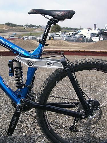The rear end features the same ICT suspension geometry as before.