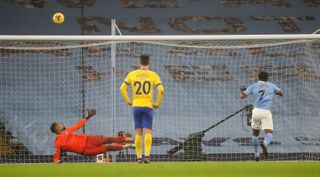 Guardiola refused to criticise Raheem Sterling after his penalty miss