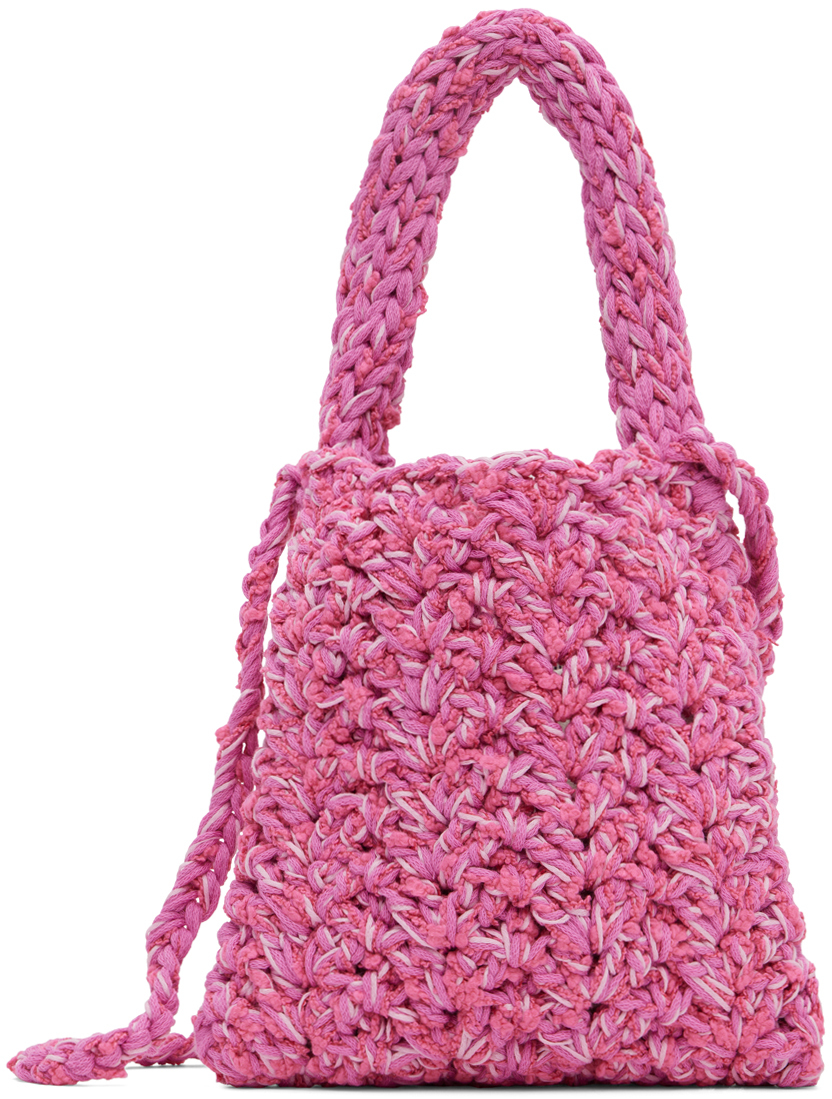 Pink Crocheted Bag