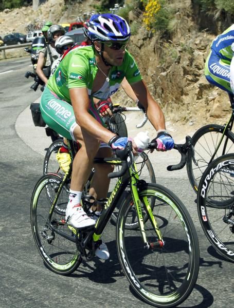 Alessandro Petacchi (Lampre-Farnese Vini) lost his green jersey at the end of the stage