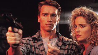 Arnold Schwarzenegger and Sharon Stone in Total Recall