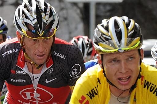 Garmin-Transitions' Svein Tuft adopts one of his more familiar Tour de White Rock positions - alone and well in front.