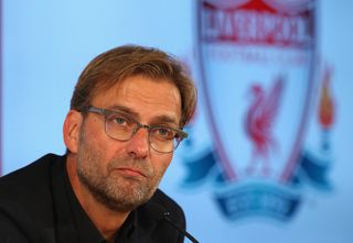 Jurgen Klopp speaks to the media after joining Liverpool in October 2015.