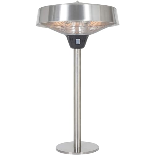 La Hacienda 69516 Tabletop Halogen Silver Electric Heater, 89.0 Cm*50.0 Cm*50.0 Cm